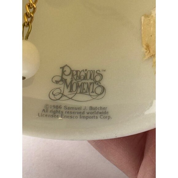 Rare Precious Moments Ceramic‎ Bell Autumn's Praise Enesco 1986 4” Tall - Picture 5 of 6